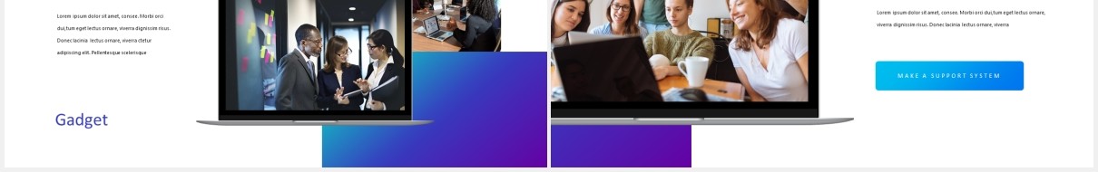 蓝色科技技术研发公司项目宣传PPT模板Gadget - Tech Theme Powerpoint Template