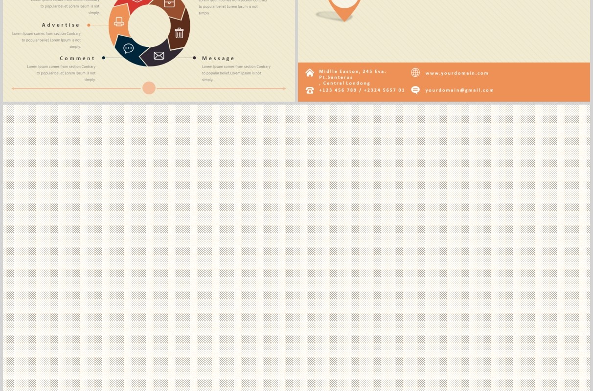 复古创意图形可视化图表PPT模板版式设计VINTAGE Powerpoint Template