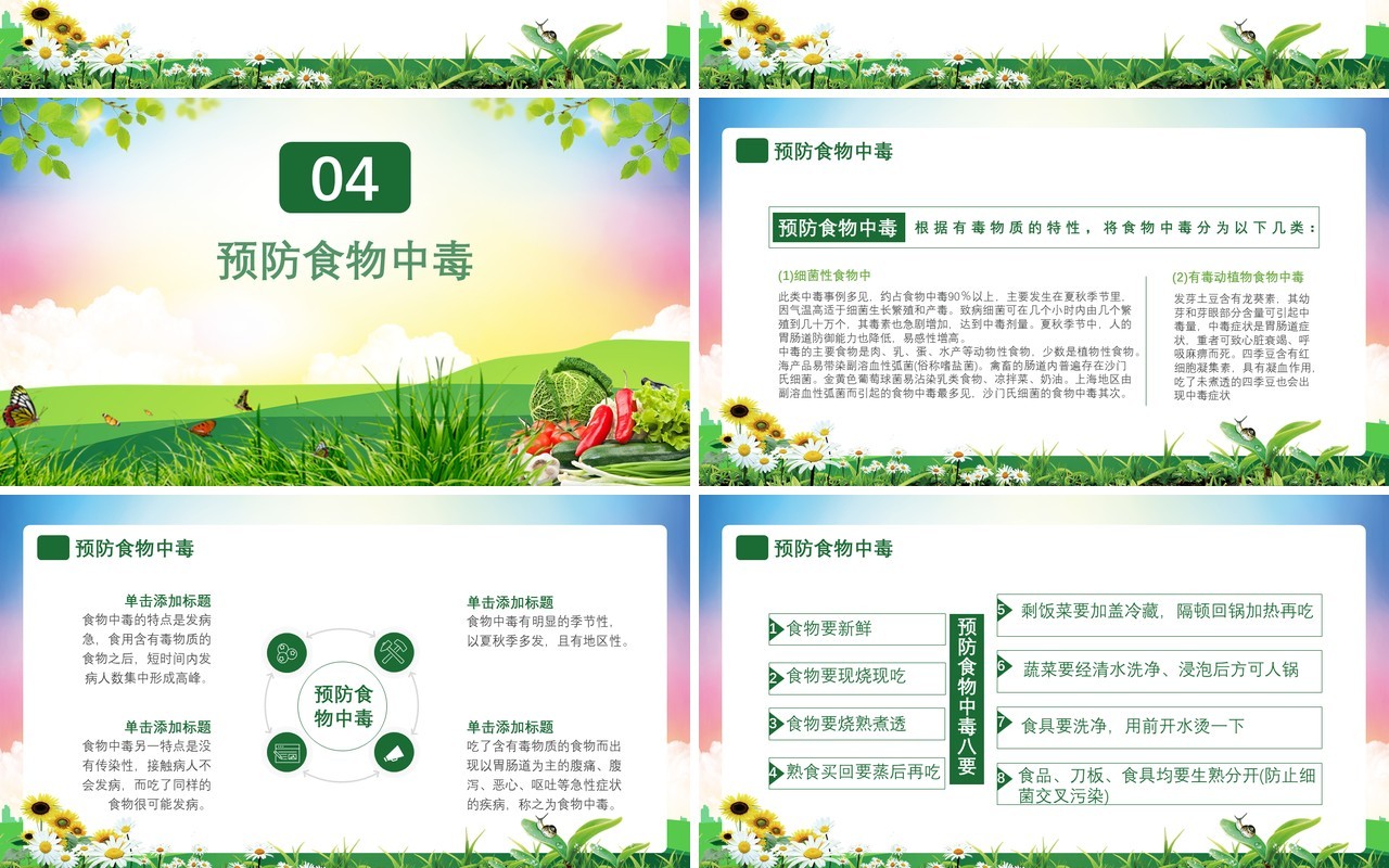 2020年全国食品安全宣传周尚德守法食品安全让生活更美好通用课件PPT模板