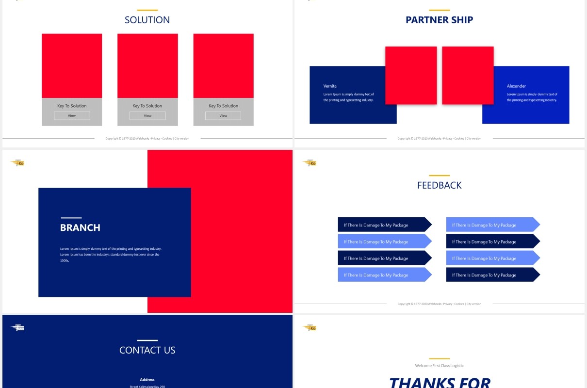 跟踪后勤售后服务PPT图片排版设计素材Tracking Logistic Powerpoint Template