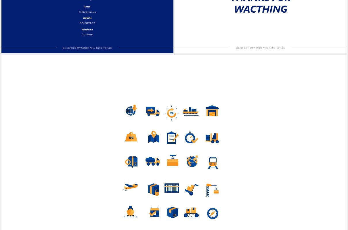 跟踪后勤售后服务PPT图片排版设计素材Tracking Logistic Powerpoint Template