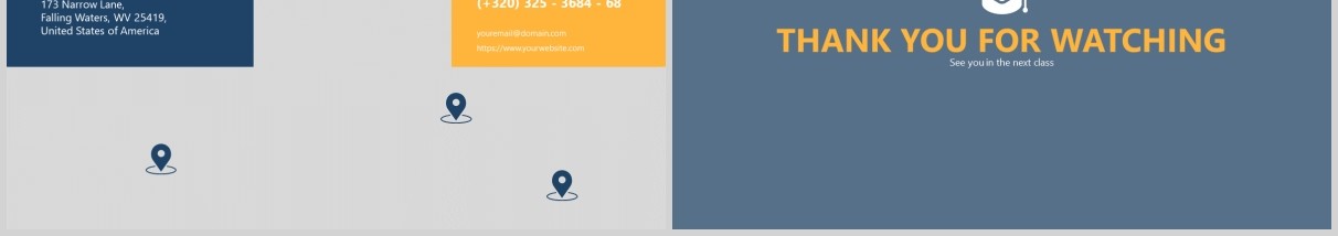 蓝色简约学术汇报PPT图片排版模板Academia - Education Powerpoint Template