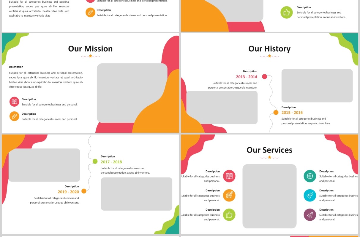 儿童趣味教育培训PPT图片排版设计模板Kids Zone - Playful Powerpoint Template
