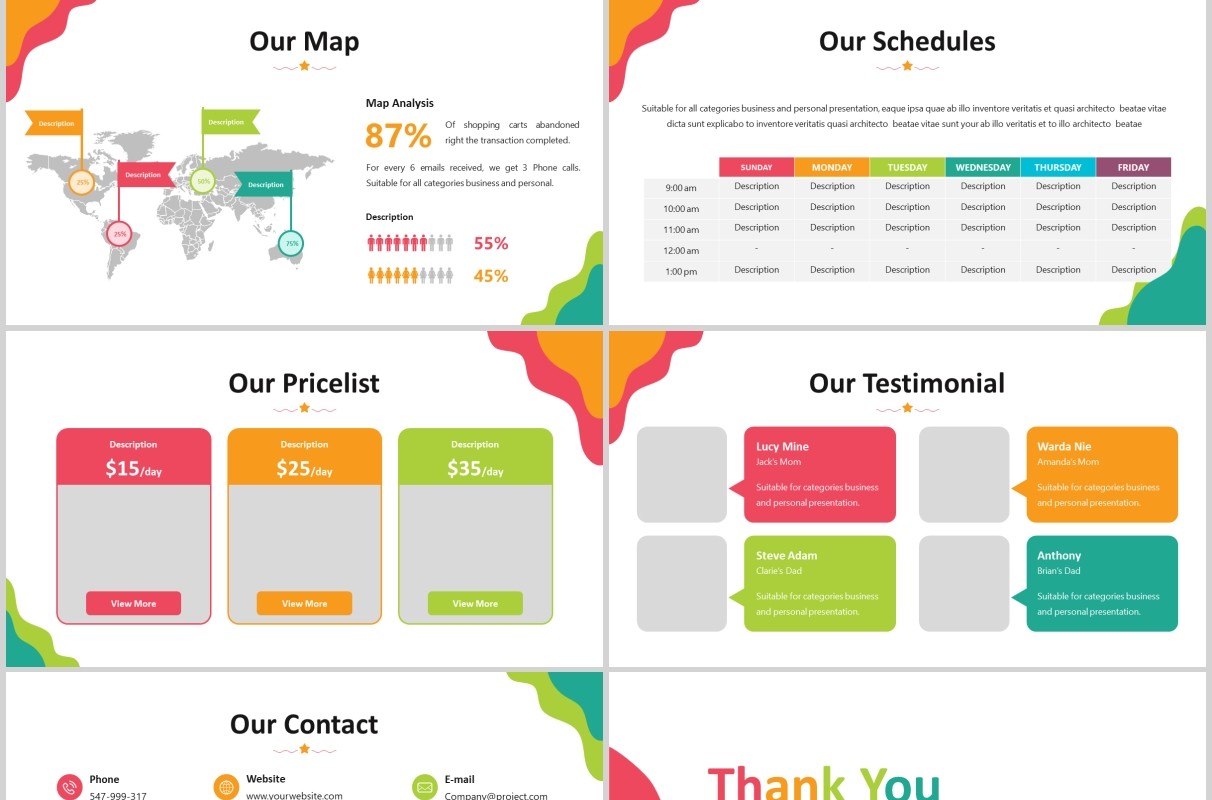 儿童趣味教育培训PPT图片排版设计模板Kids Zone - Playful Powerpoint Template