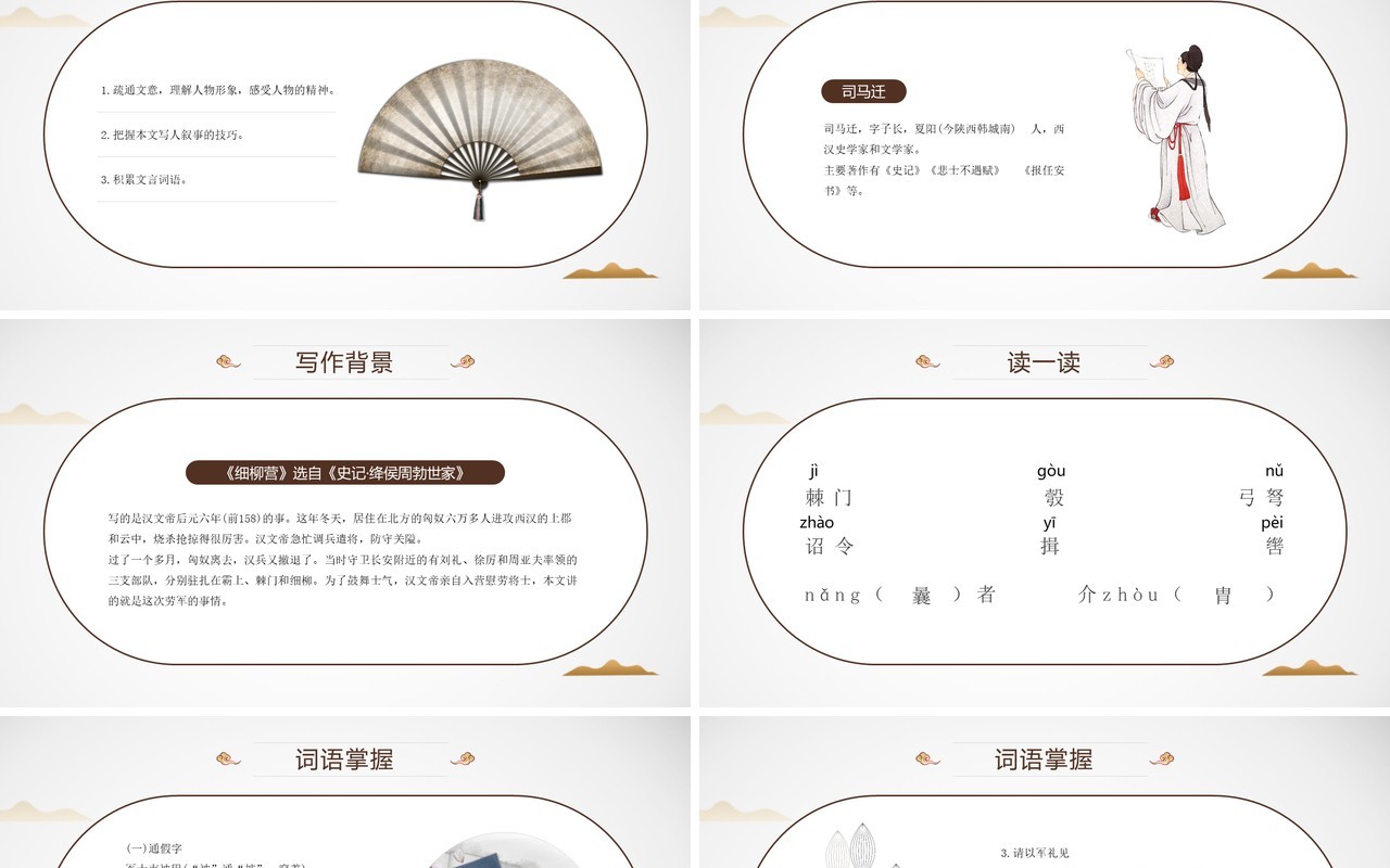 部编版八年级语文上册周亚夫军细柳课件PPT模板