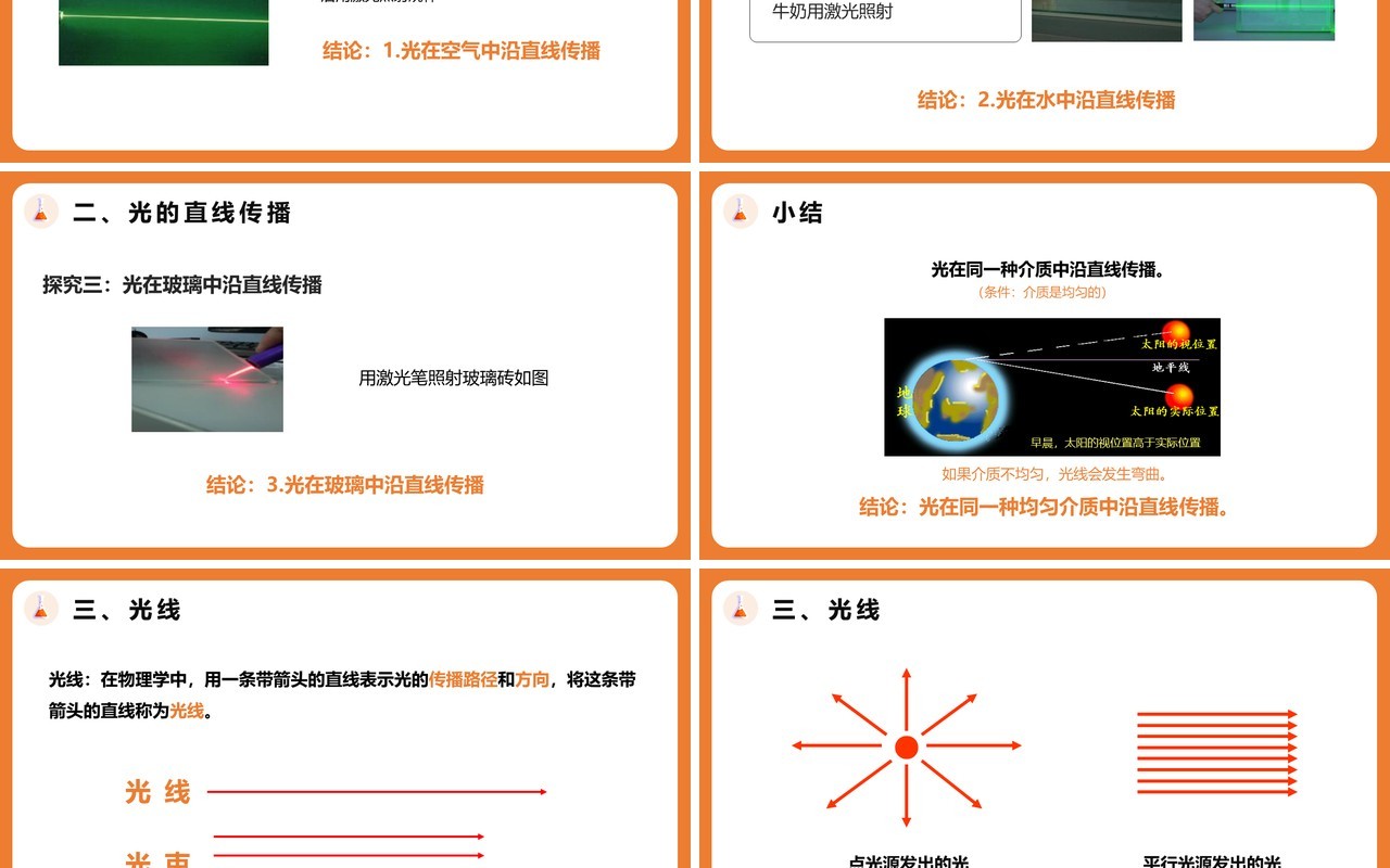 4.1第四章光的直线传播八年级物理课件PPT模版