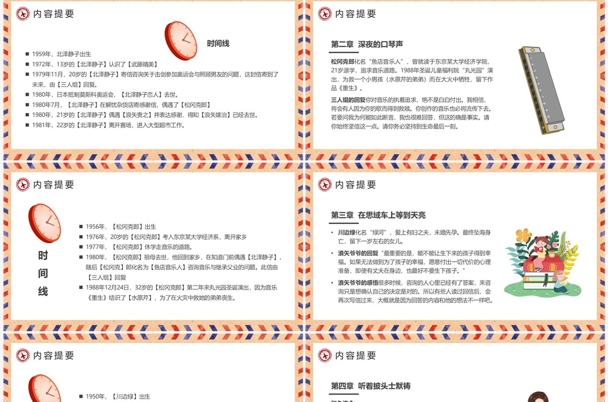 棕色复古风读书分享会解忧杂货铺PPT模板