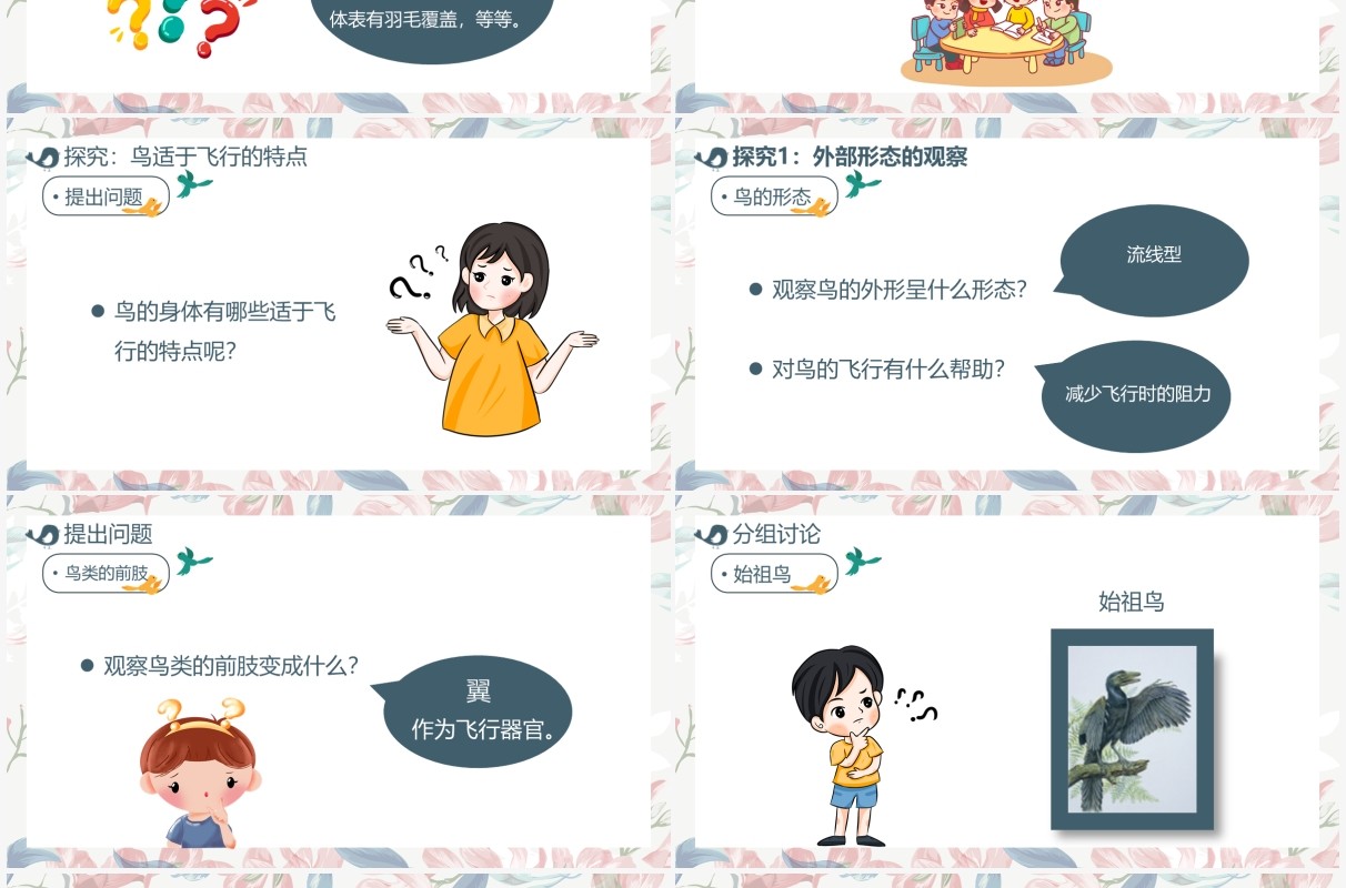 部编版七年级语文上册鸟课件PPT模板