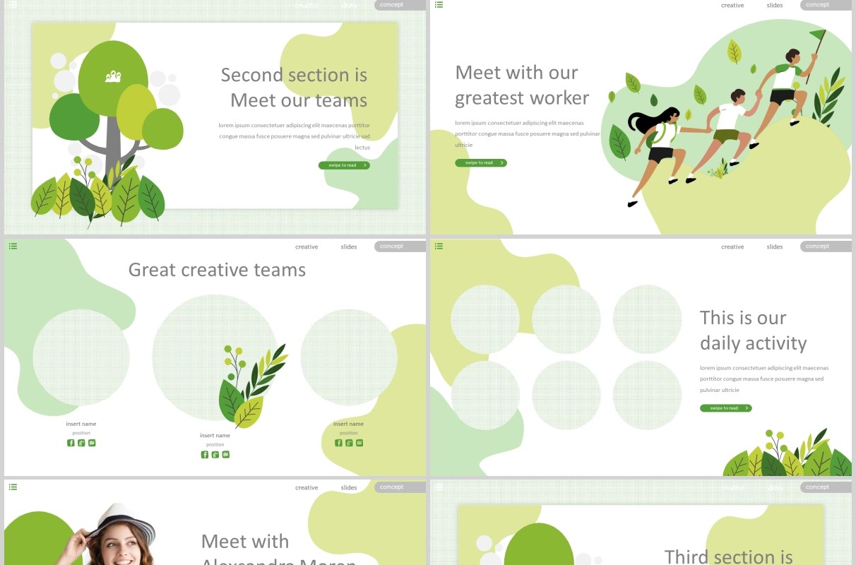 教育信息工作通用PPT模板版式设计Plantos Powerpoint Template