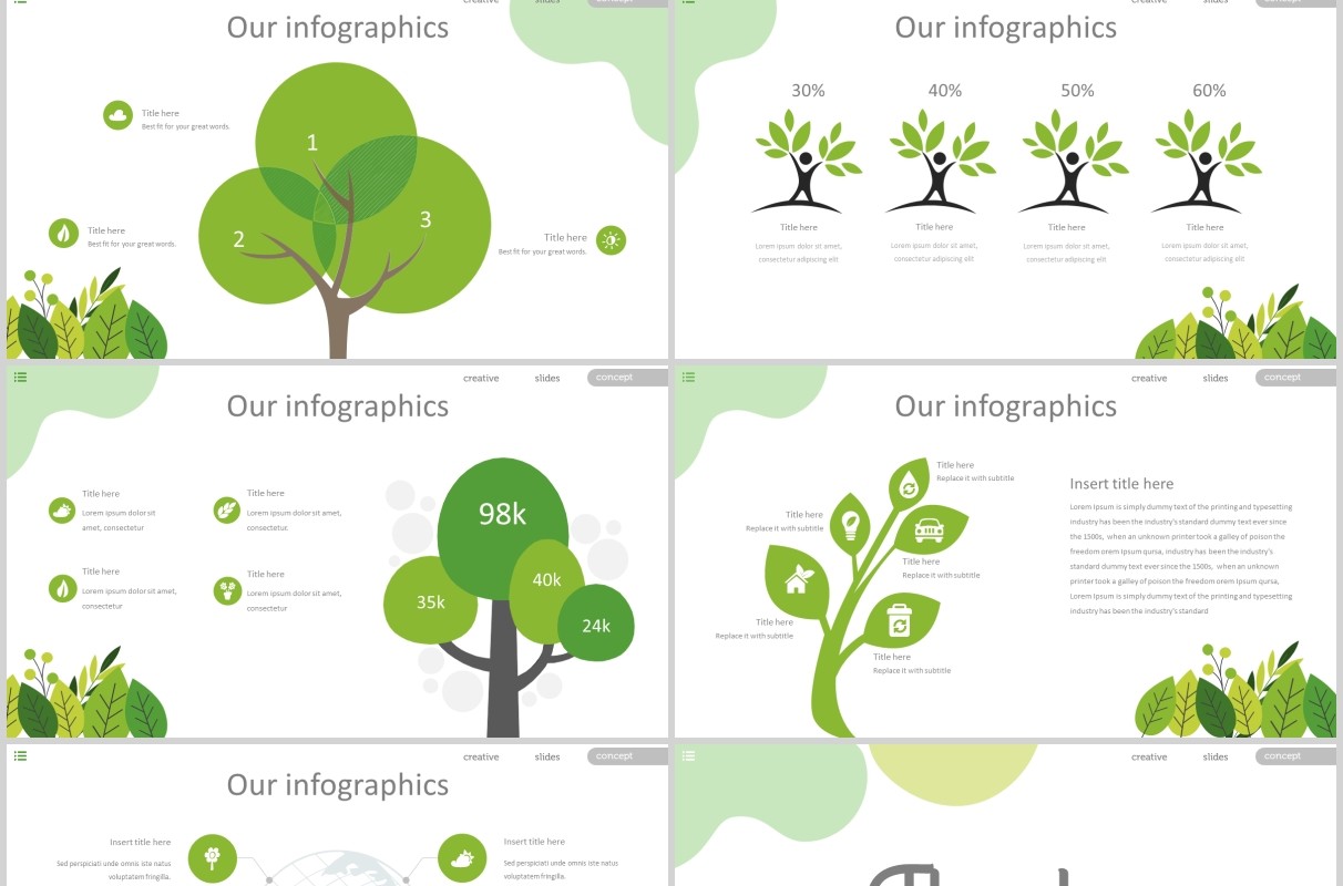 教育信息工作通用PPT模板版式设计Plantos Powerpoint Template