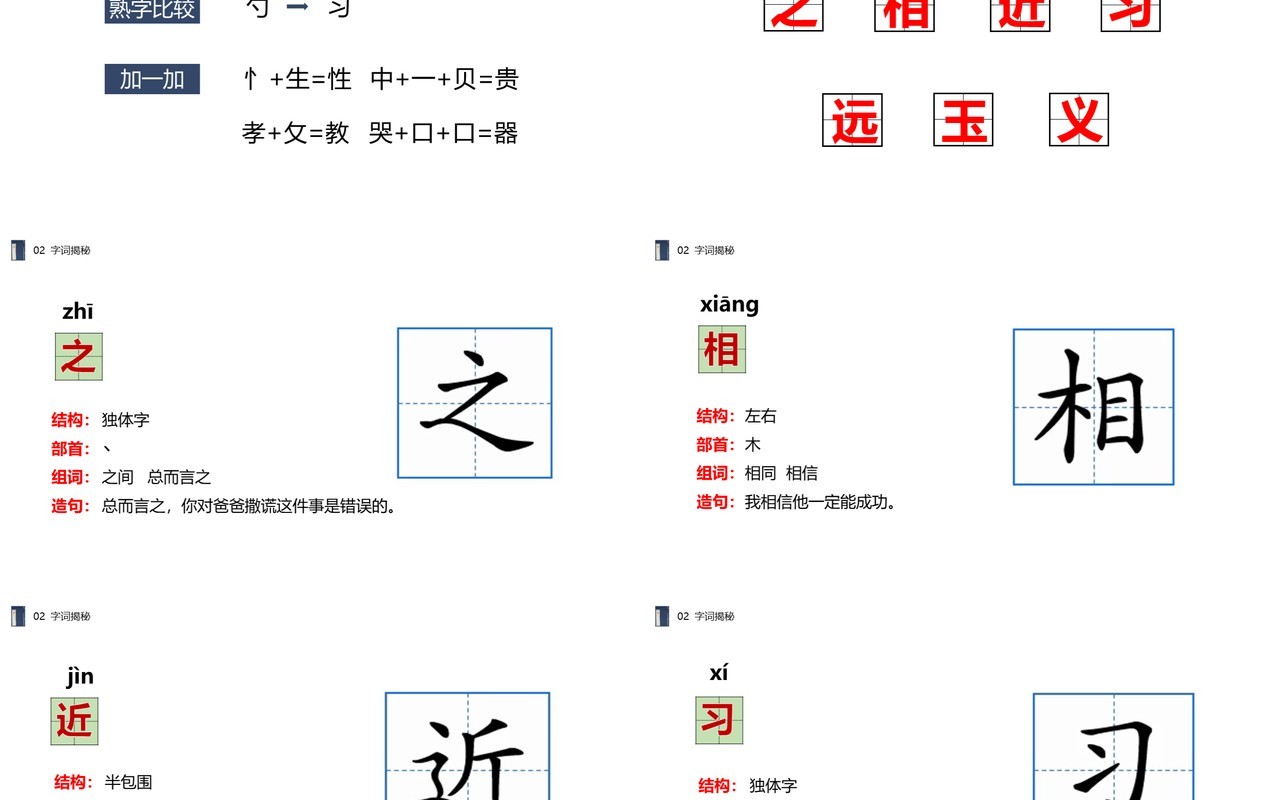 部编版一年级语文下册人之初课件PPT模板