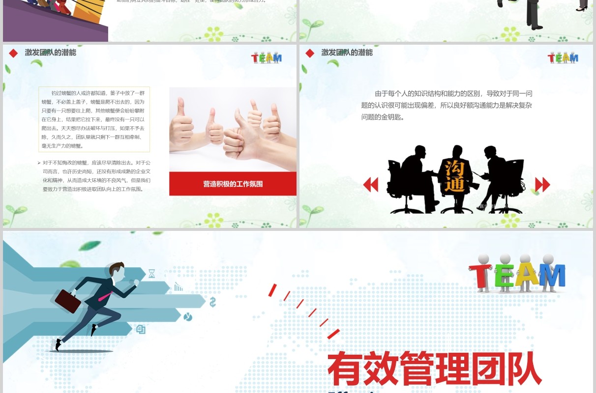 企业培训之有效管理团队绩效PPT模板