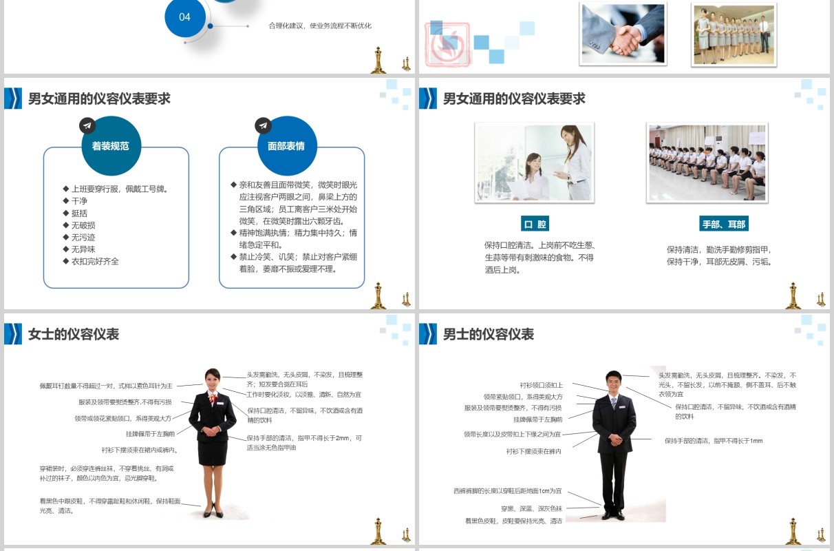 商务银行礼仪培训课件PPT模板