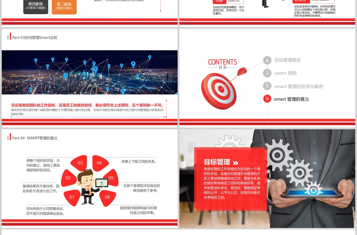 大气简约商务风目标计划管理Smart原则企业培训ppt模板