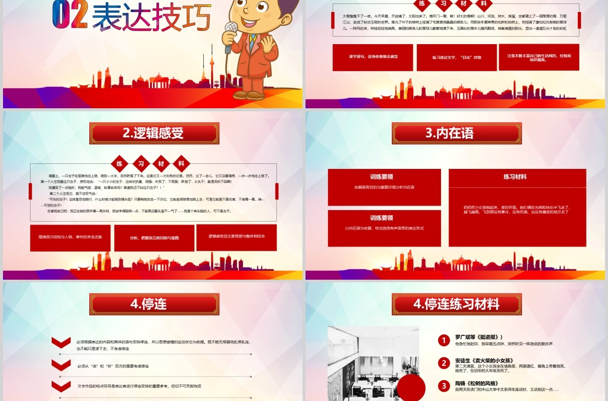 科学发声与表达技巧讲师主持人演讲培训PPT课件模板
