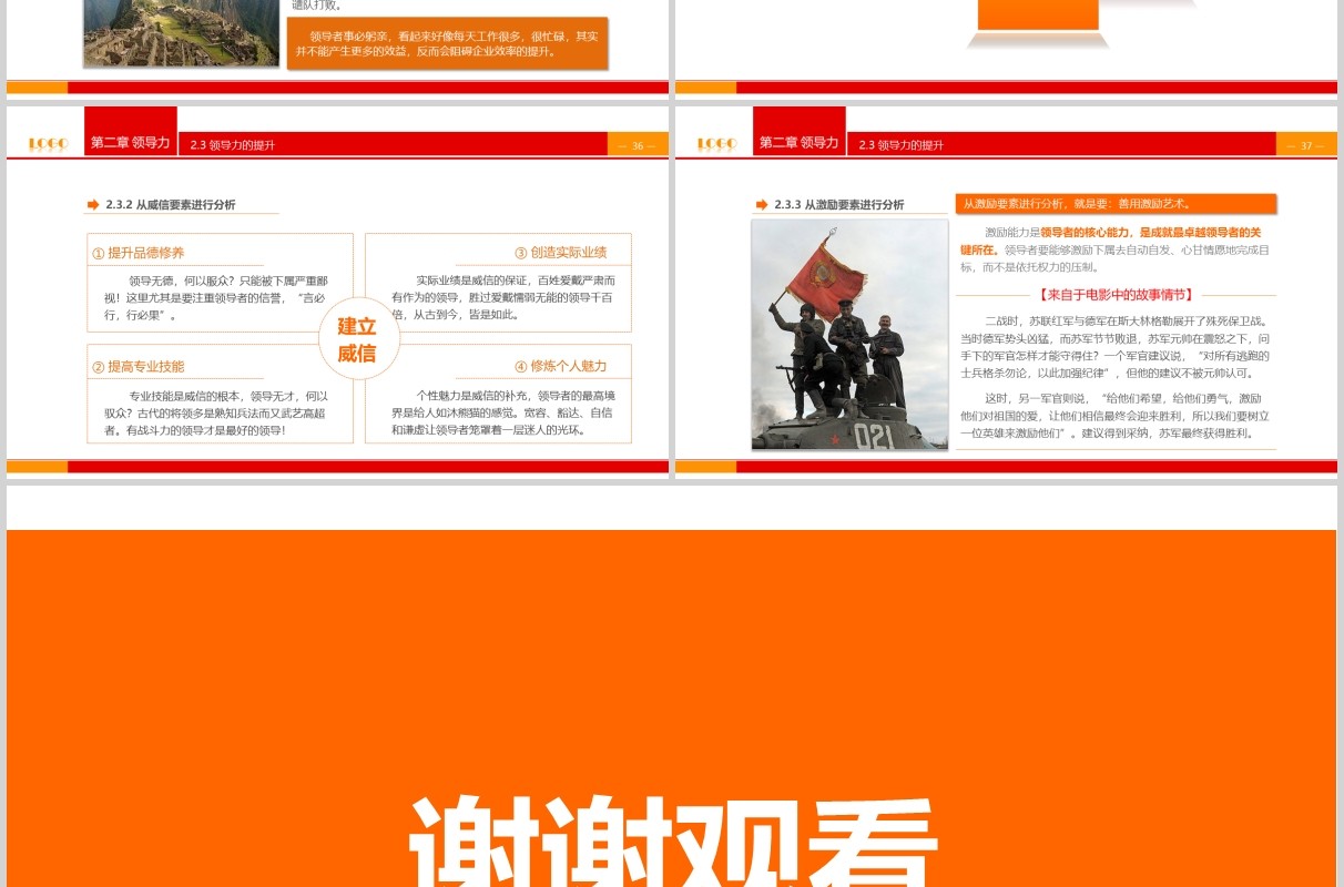 简约领导管理与领导力培训课件PPT模板