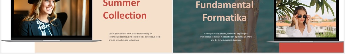 时尚优雅模特摄影展示PPT模板IBIZA - Stylish & Elegant Powerpoint Template