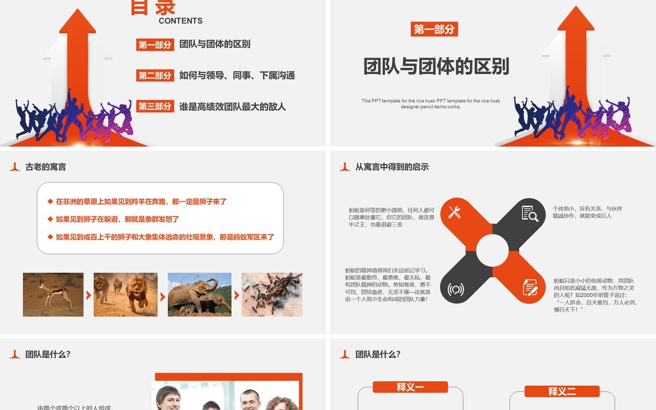 企业文化团队凝聚力员工培训PPT模板12