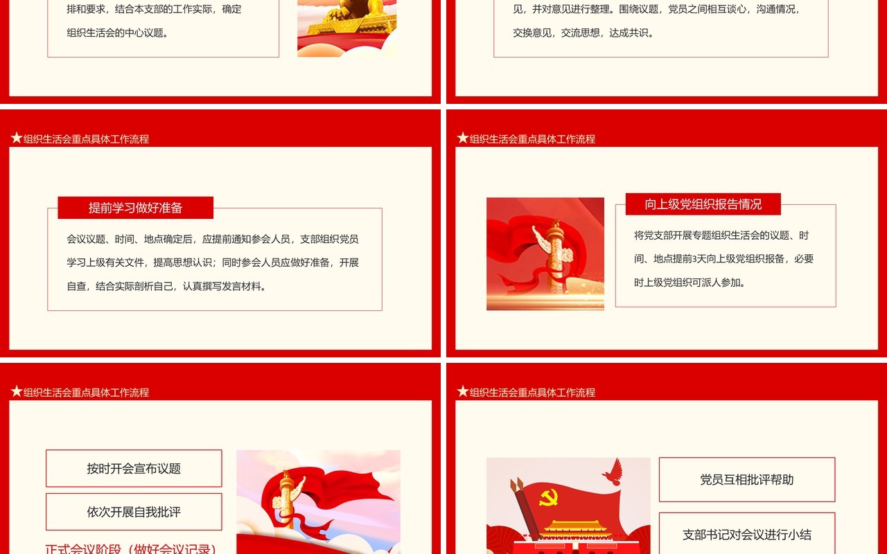 如何组织开展好专题组织生活会动态PPT模板