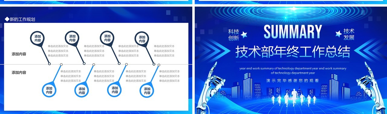 技术发展科技创新技术部年终工作总结动态PPT模板