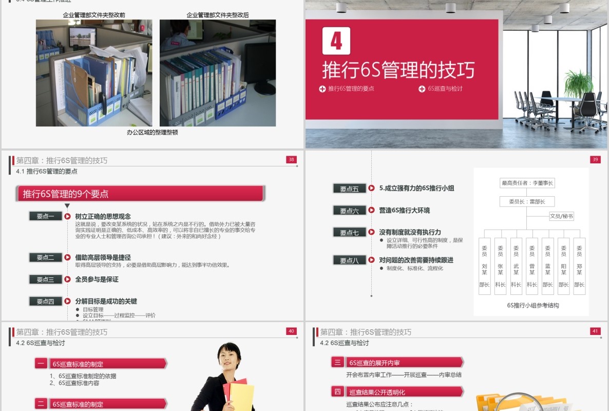 办公室工厂仓储工作现场管理实施方法与技巧企业管理6S培训PPT模板