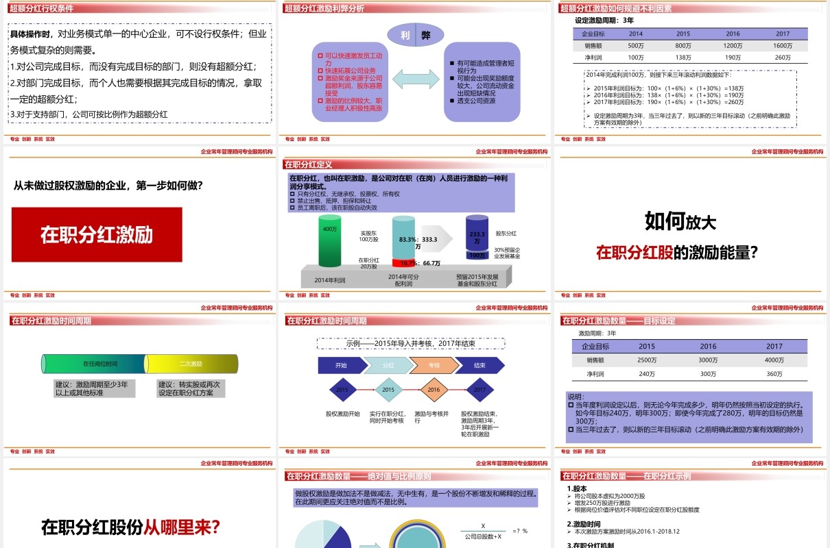 企业股权设计系统股权激励方案PPT模板
