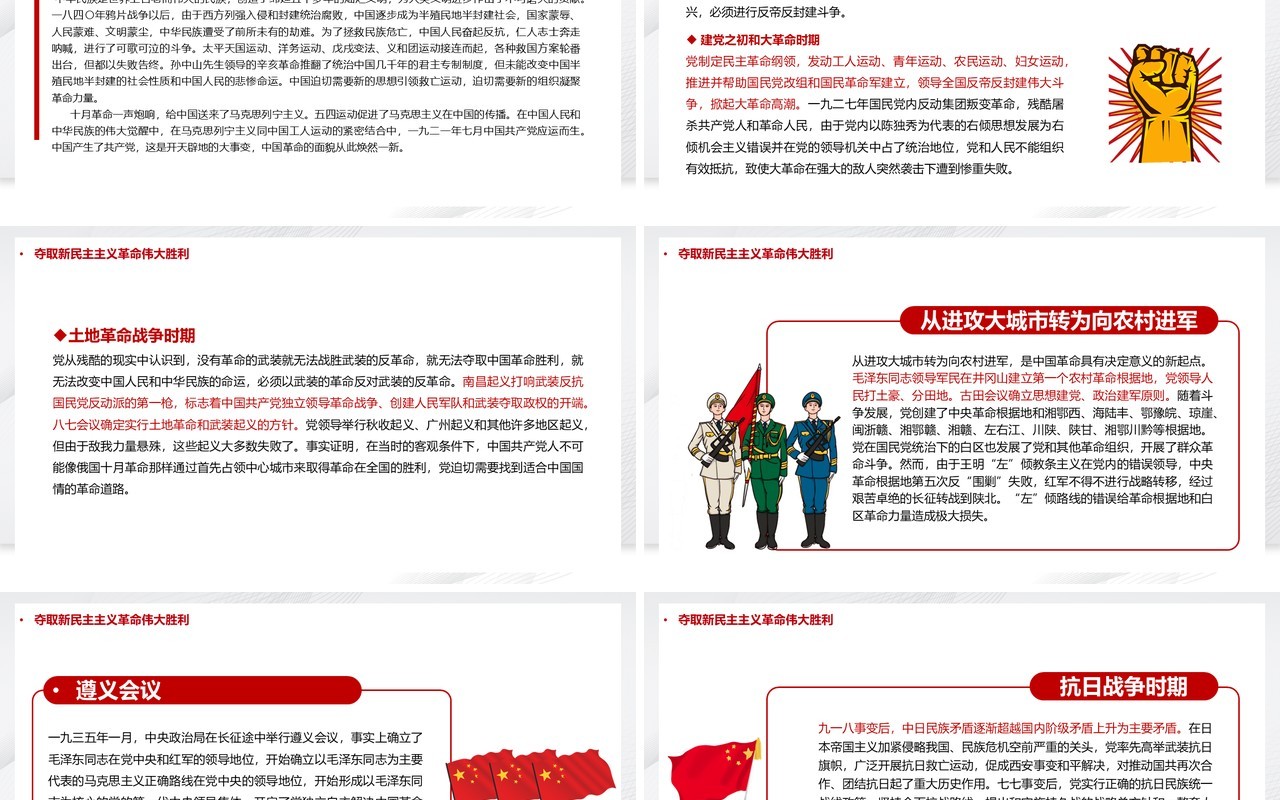 党的百年奋斗成就和历史经验的决议PPT模板