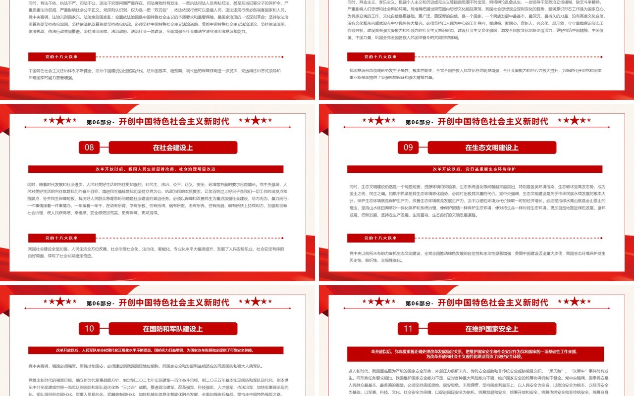 中国共产党第三个历史决议PPT模板