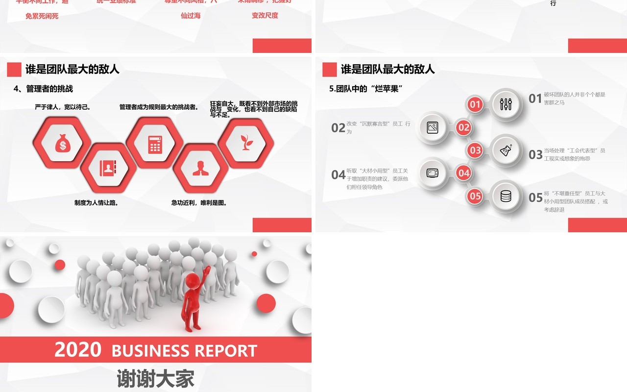 企业文化团队凝聚力员工培训PPT模板3