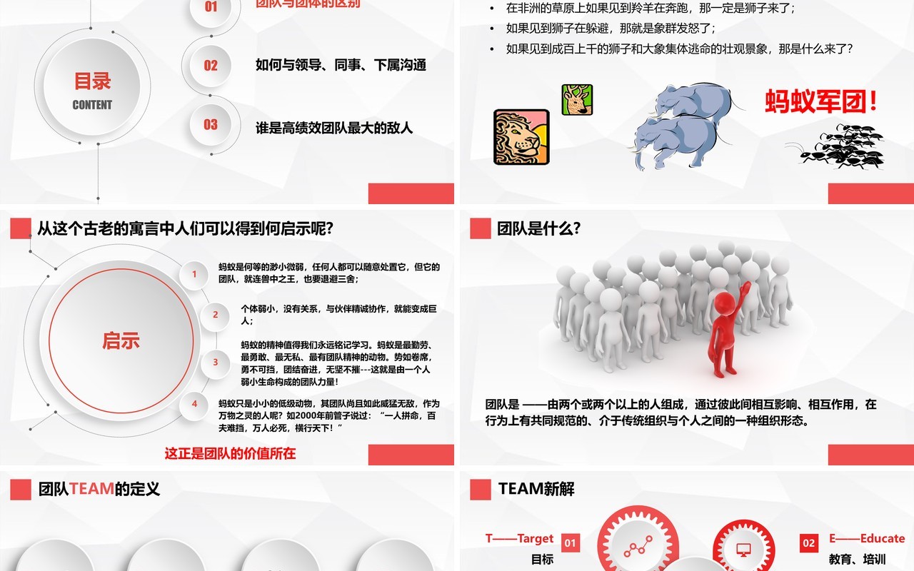 企业文化团队凝聚力员工培训PPT模板3