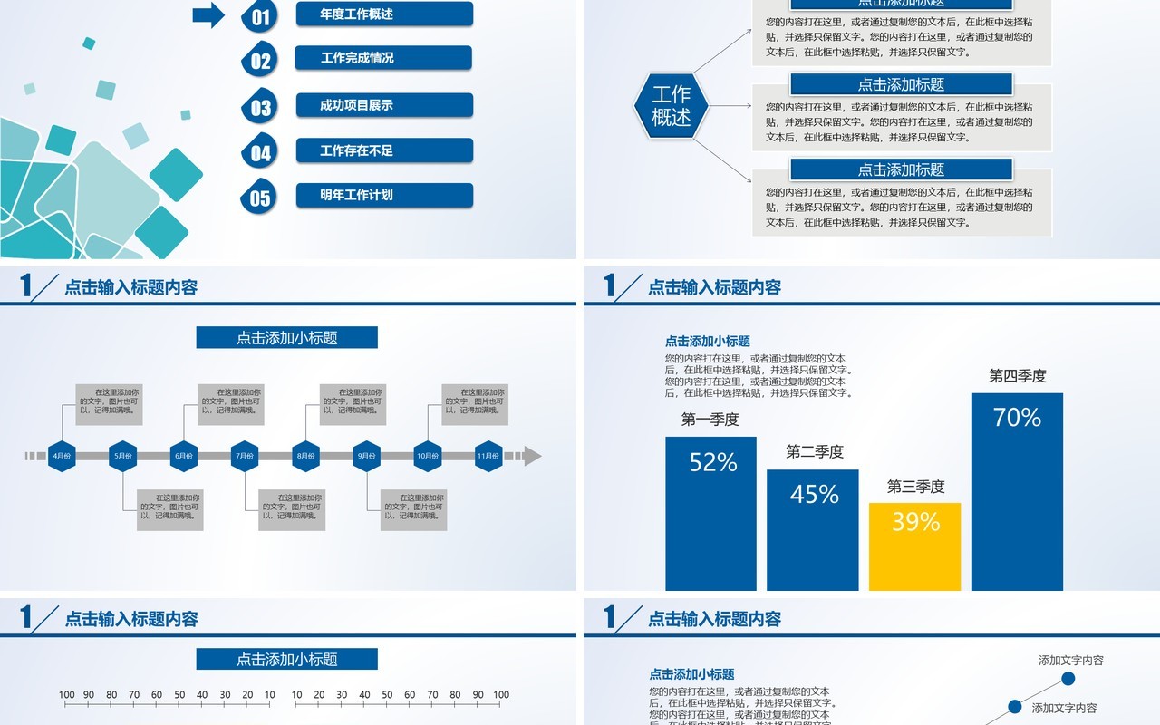 完整框架工作总结计划汇报PPT模板