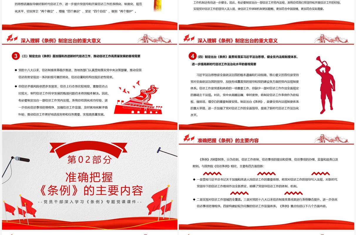 深入学习贯彻信访工作条例PPT模板