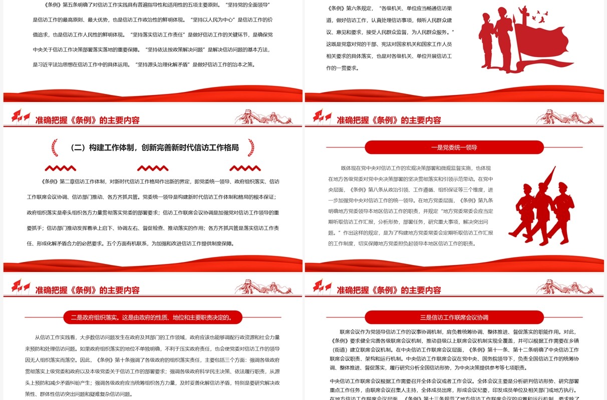深入学习贯彻信访工作条例PPT模板