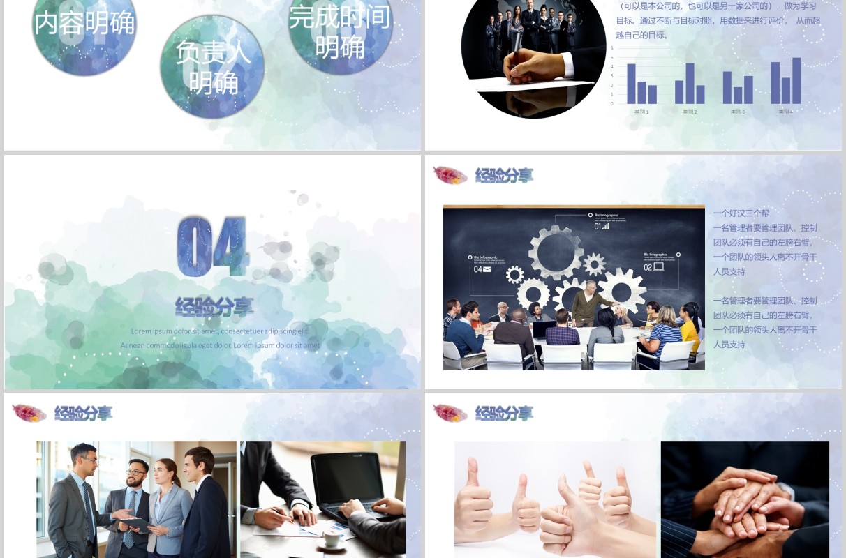 个人工作经验分享汇报PPT模板