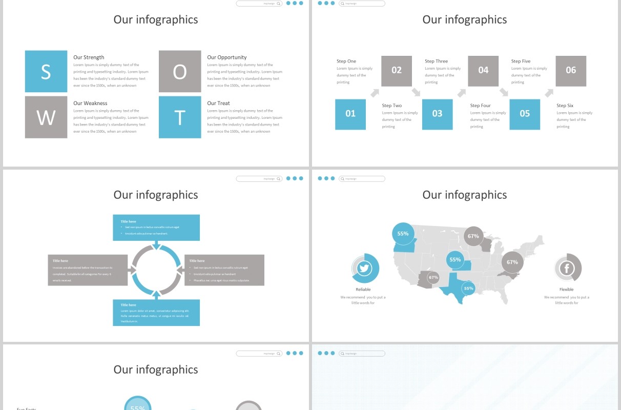简洁公司简介PPT版式模板Etdah Powerpoint Template