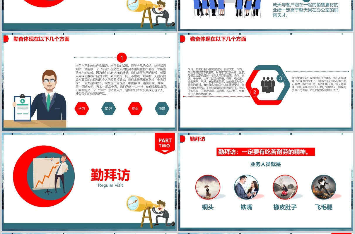 金融理财公司早会流程PPT模板