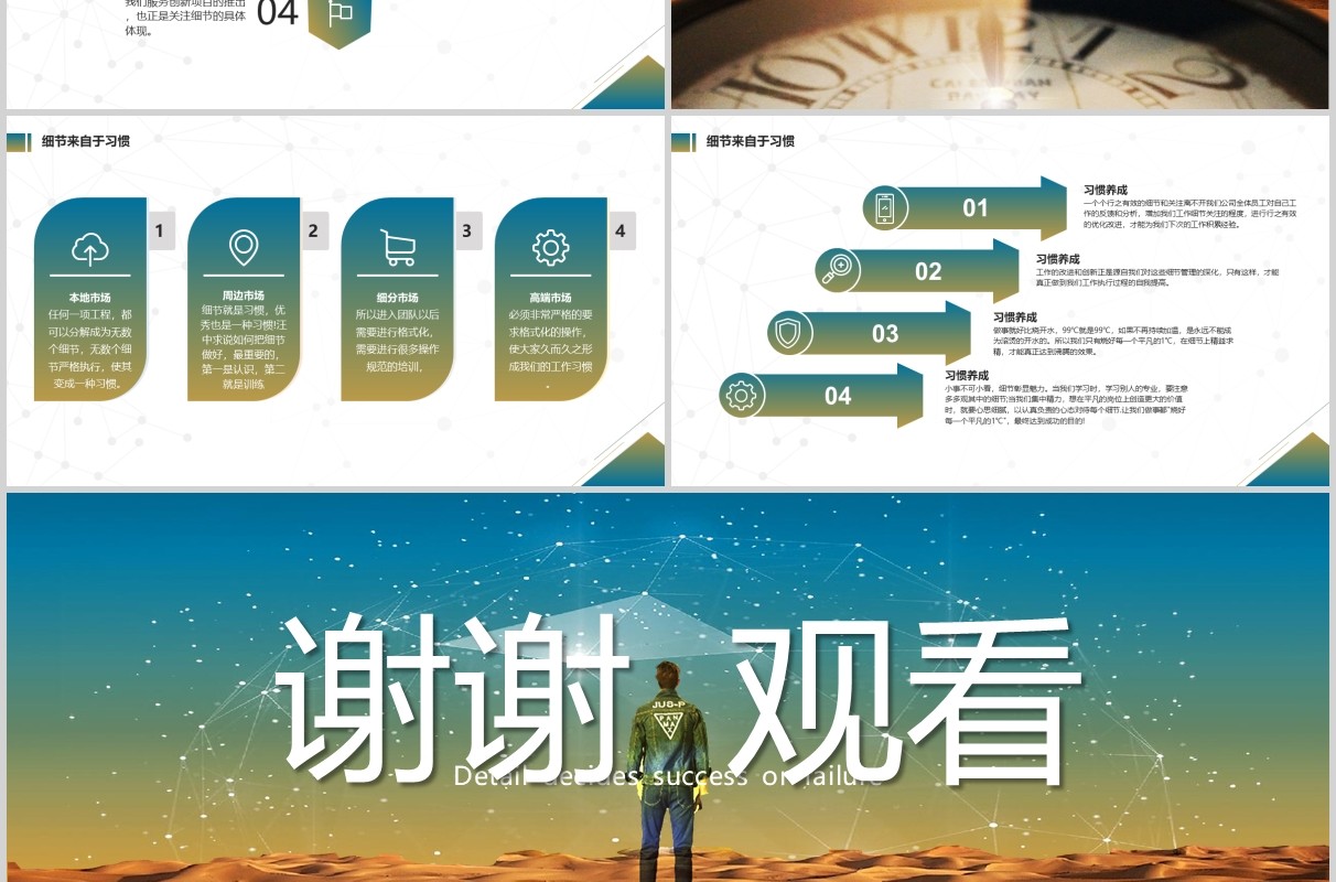 公司文化细节决定成败培训课件PPT模板