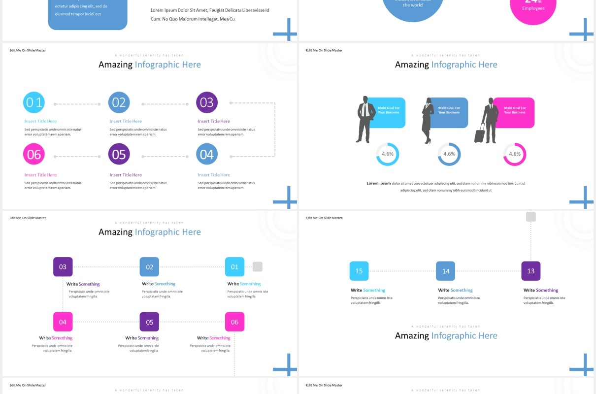 渐变商务工作汇报总结计划PPT国外模板Modernize - Powerpoint Template