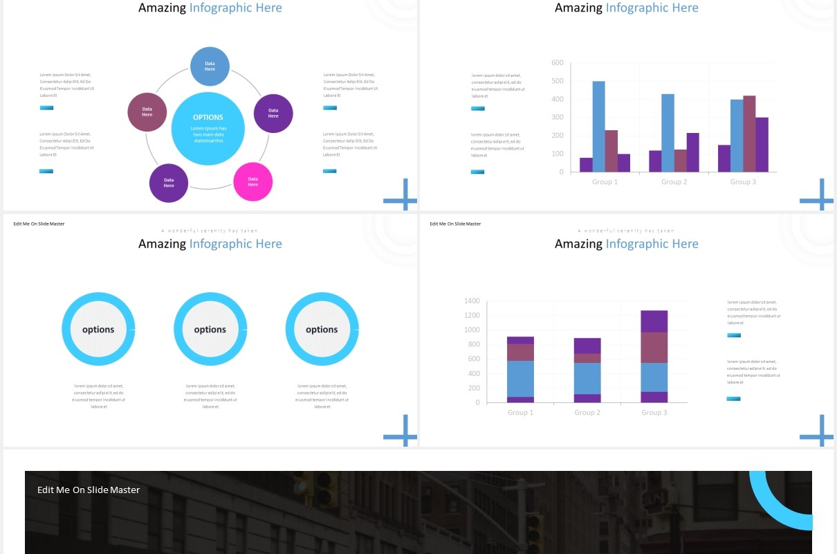 渐变商务工作汇报总结计划PPT国外模板Modernize - Powerpoint Template