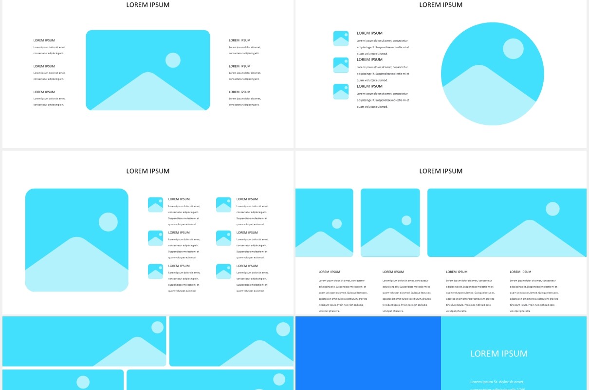 蓝色医学医疗图片排版展示PPT模板MEDICALYA - Medical Presentation Template