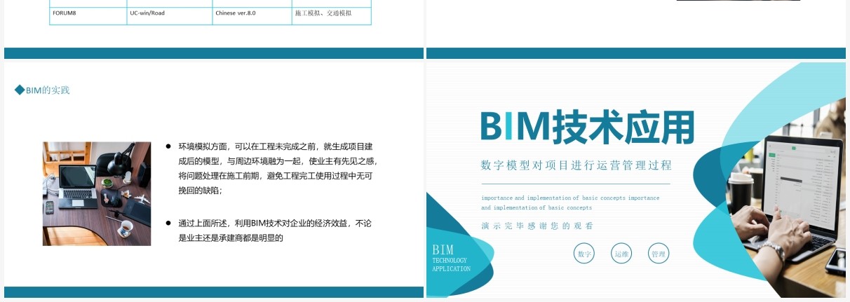 数字模型对项目进行运营管理过程BIM技术应用动态PPT模板