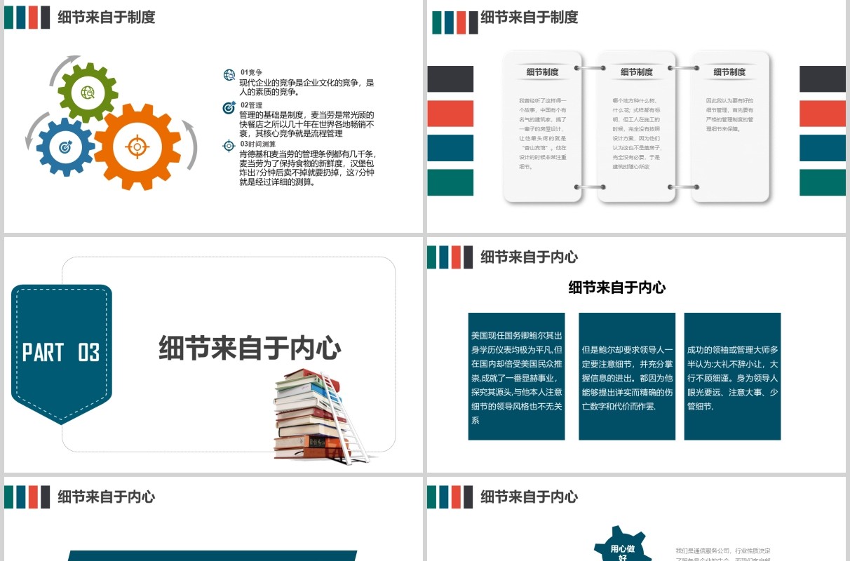 企业员工文化培训细节决定成败课件PPT模板