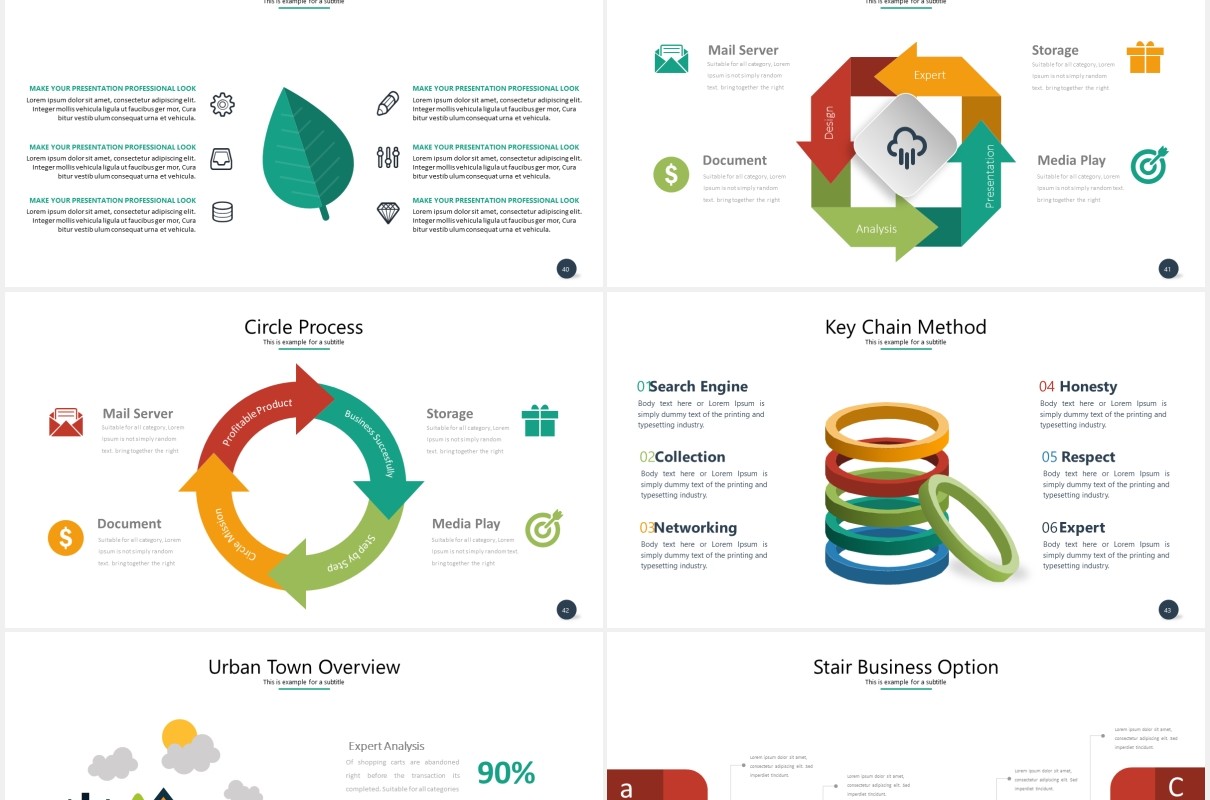 多功能实用可视化数据信息图表PPT素材模板flores powerpoint template