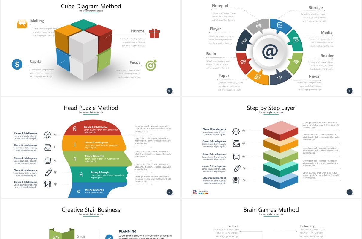 多功能实用可视化数据信息图表PPT素材模板flores powerpoint template