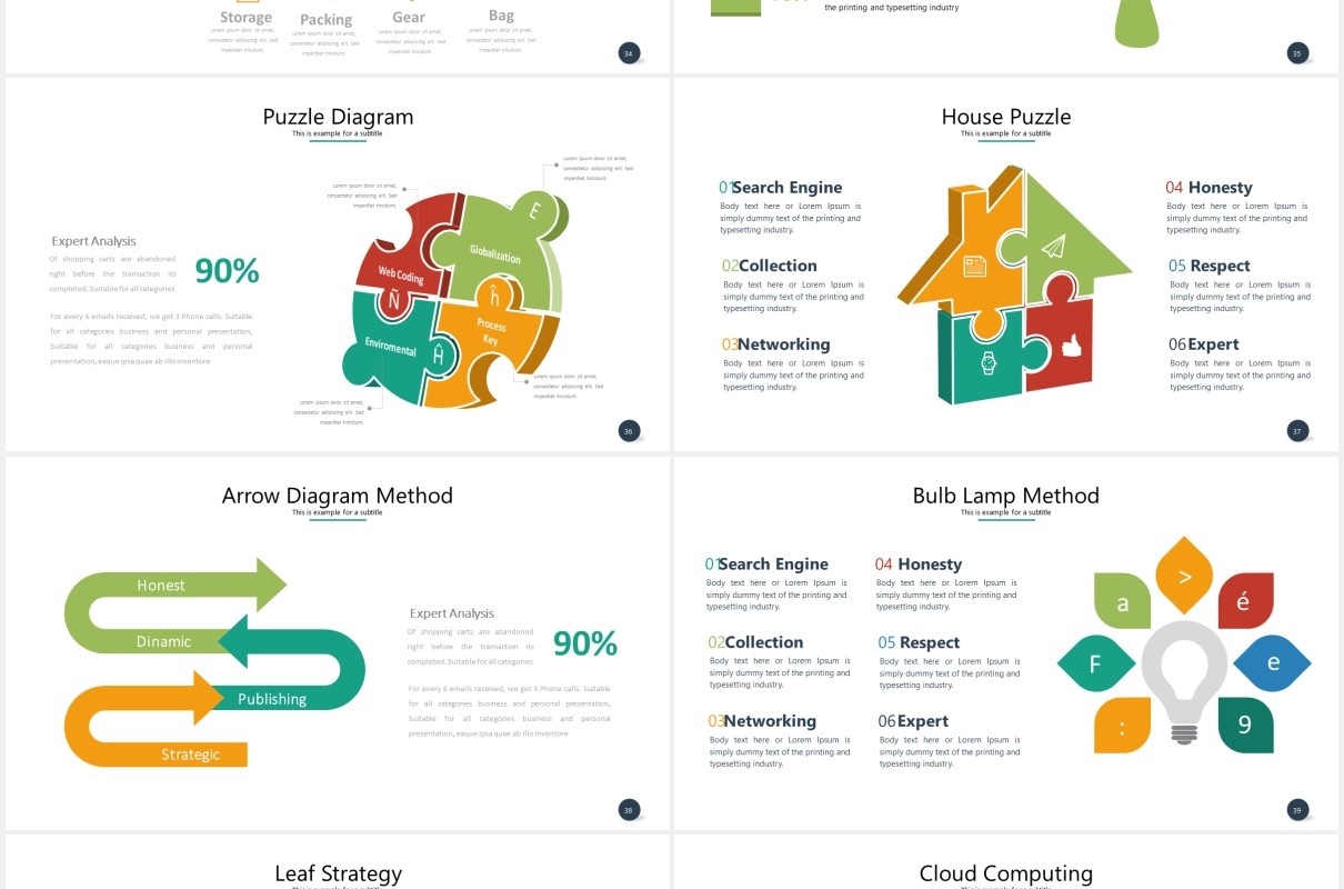 多功能实用可视化数据信息图表PPT素材模板flores powerpoint template