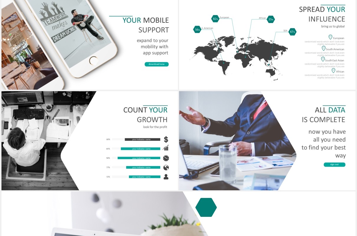 简约公司项目宣传介绍工作报告PPT模板amarish powerpoint template