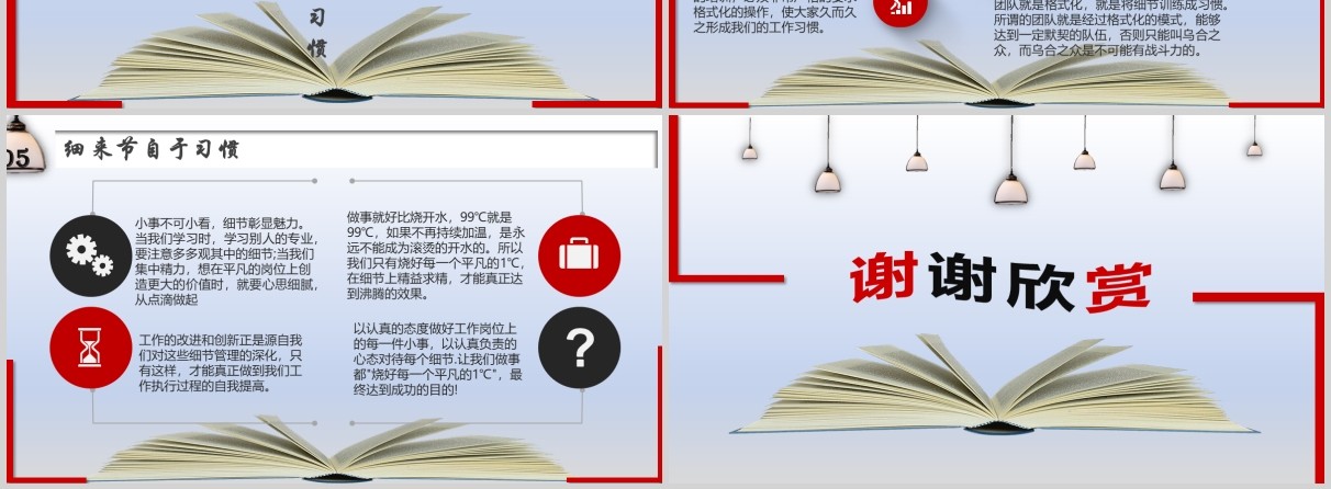 企业文化管理培训细节决定成败PPT模板