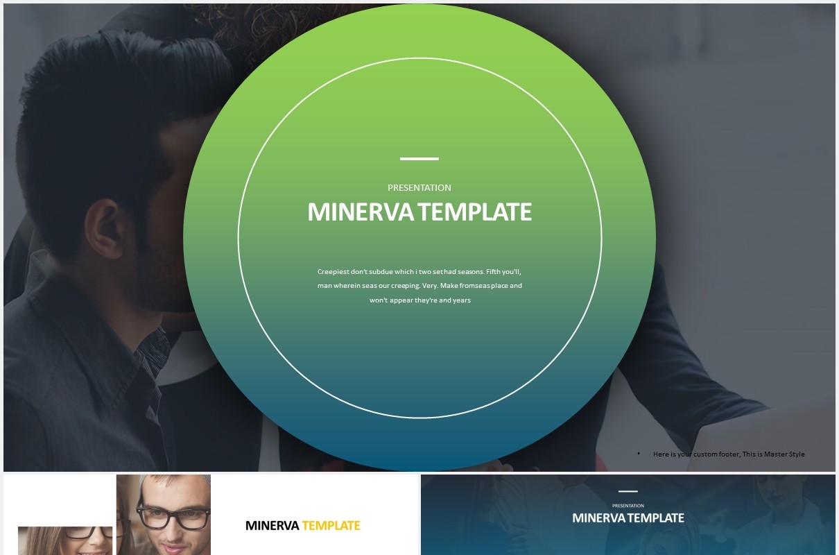 商务公司宣传介绍PPT模板minerva powerpoint template