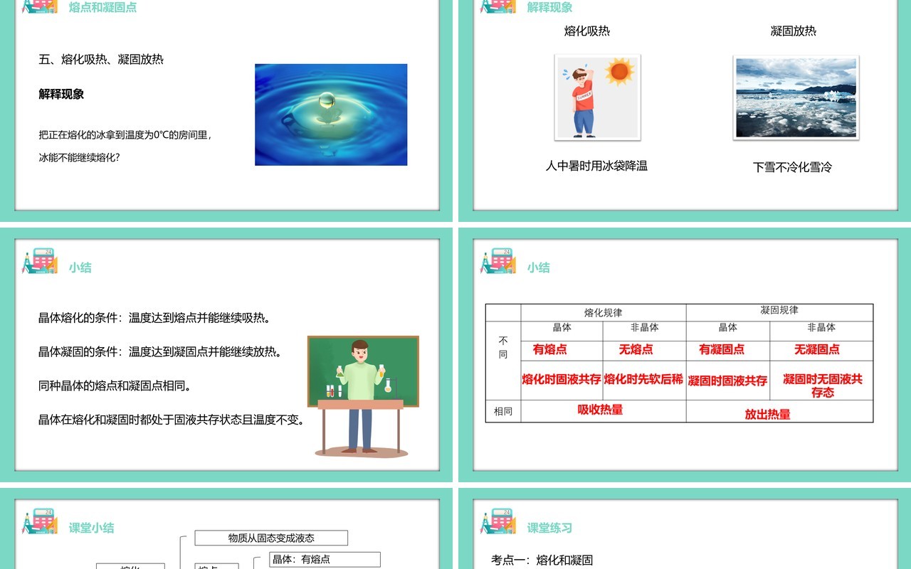部编版八年级物理上册第三单元物态变化3.2融化和凝固课件PPT模板