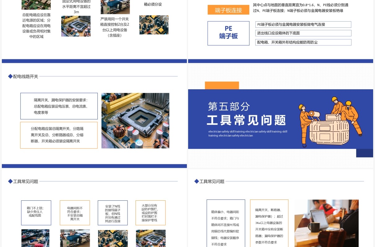 电工安全技能培训动态PPT模板